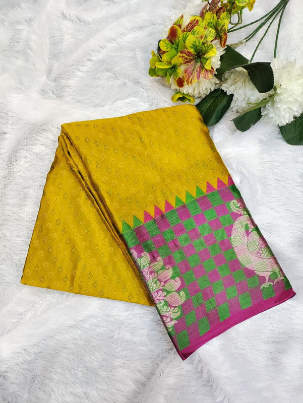Suba Oviya Pattu Mix Wedding Saree SV50