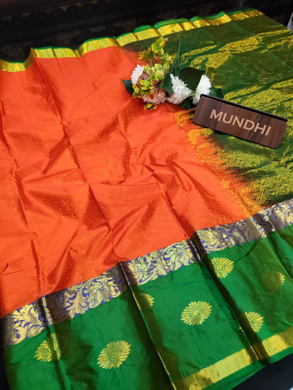 Suba Oviya Pattu Mix Wedding Saree SV52