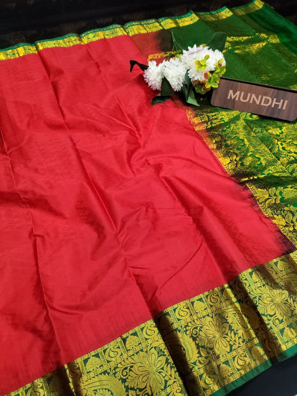 Suba Oviya Pattu Mix Wedding Saree SV61