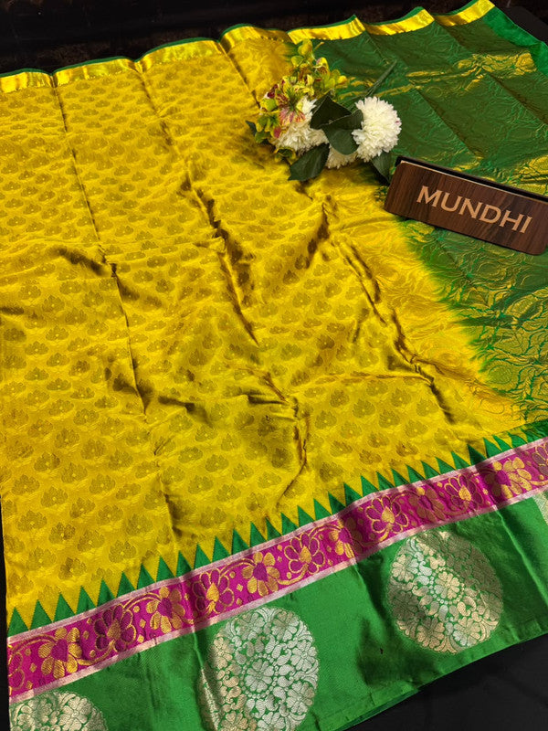Suba Oviya Pattu Mix Wedding Saree SV82