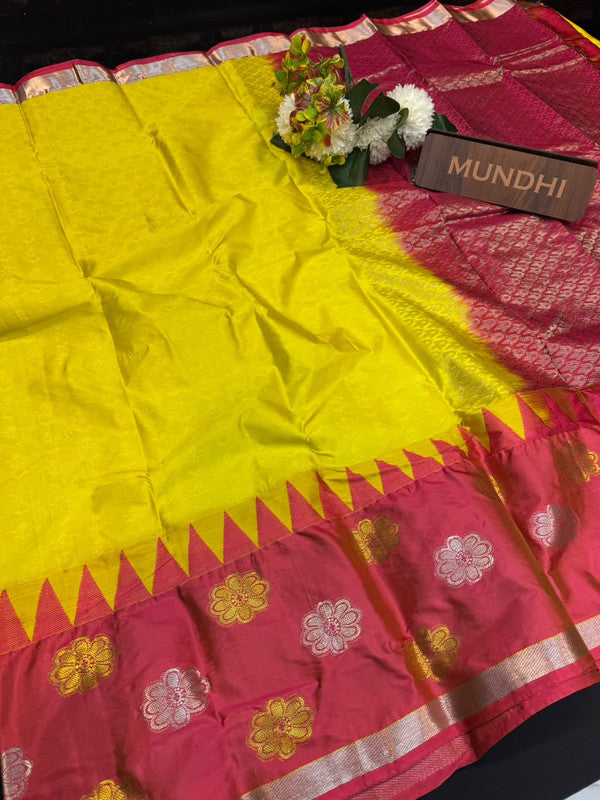 Suba Oviya Pattu Mix Wedding Saree SV85