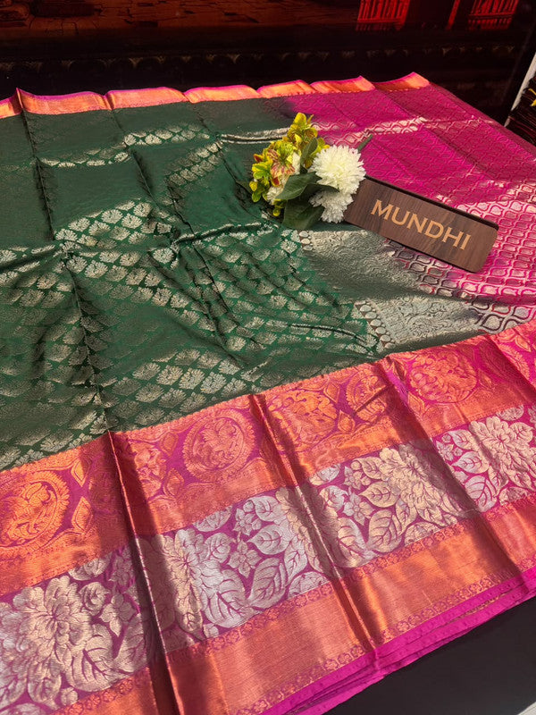 Suba Oviya Pattu Mix Wedding Saree|Take 3 Saree Get Discount 200 Each  SV103