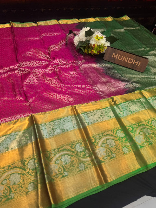 Suba Oviya Pattu Mix Wedding Saree|Take 3 Saree Get Discount 200 Each SV106