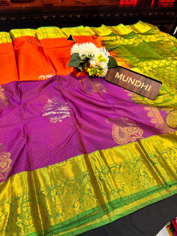Suba Oviya Pattu Mix Wedding Saree|Take 3 Saree Get Discount 200 Each SV112