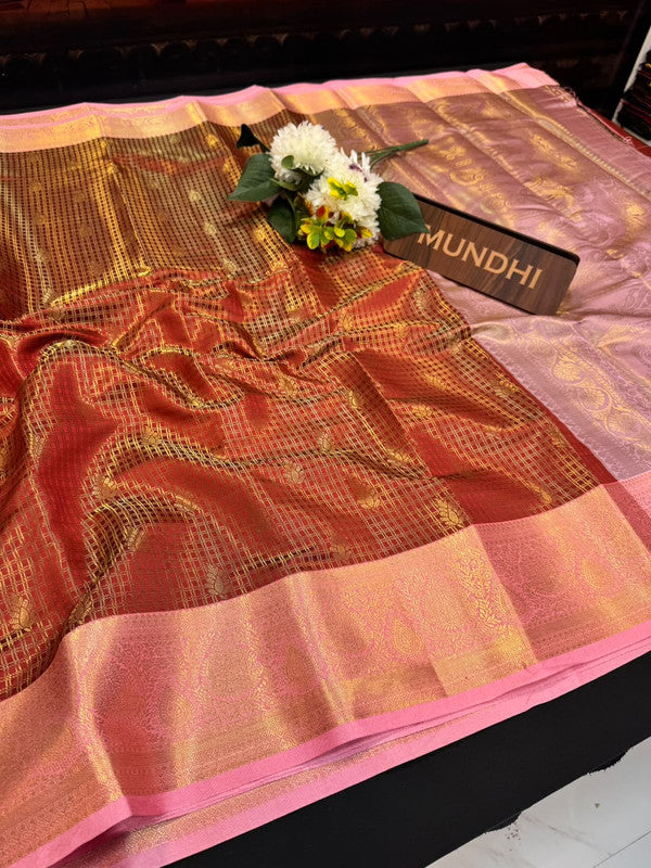 Manjanathi Saree | Elegant Zari Work | MJS17