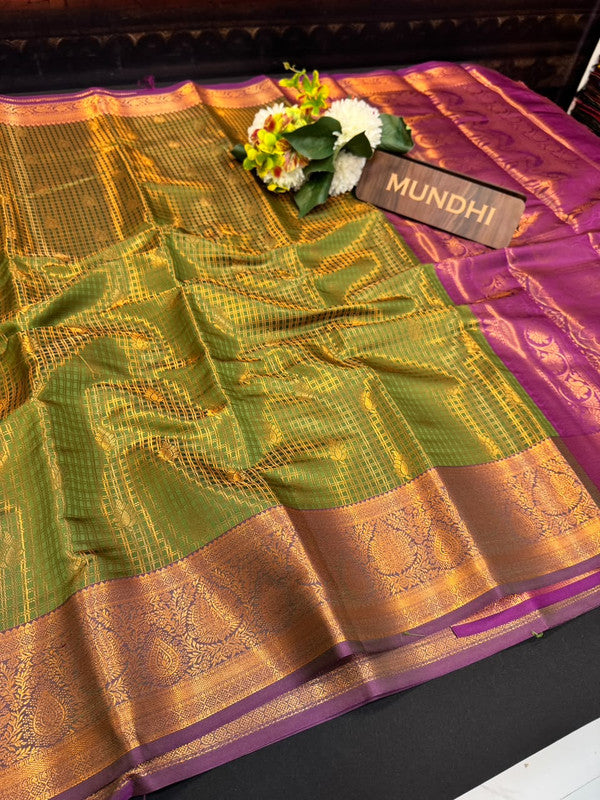 Manjanathi Saree | Elegant Zari Work | MJS06