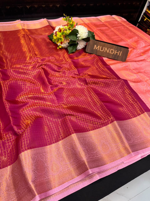 Manjanathi Saree | Elegant Zari Work | MJS02