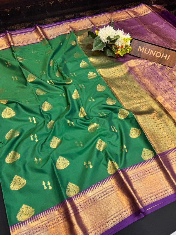 Upgrade your saree collection with the Vennila Semi Silk Saree and bring effortless elegance to every occasion. 