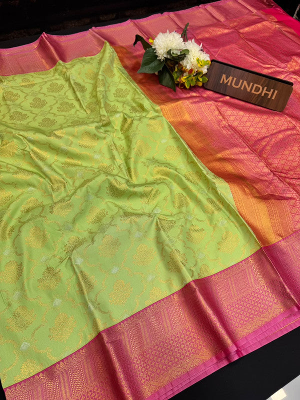 Upgrade your saree collection with the Vennila Semi Silk Saree and bring effortless elegance to every occasion. 