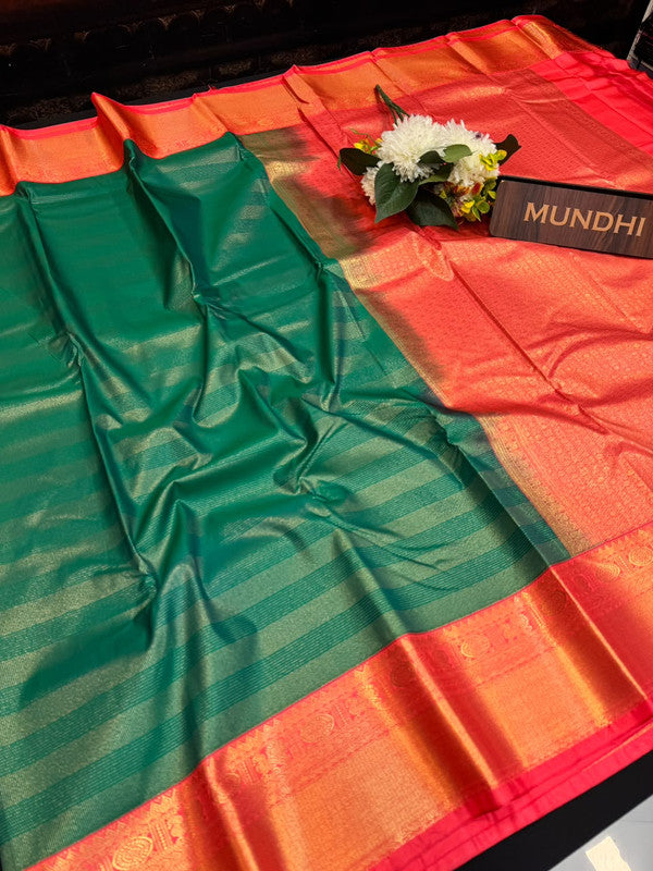 Upgrade your saree collection with the Vennila Semi Silk Saree and bring effortless elegance to every occasion. 