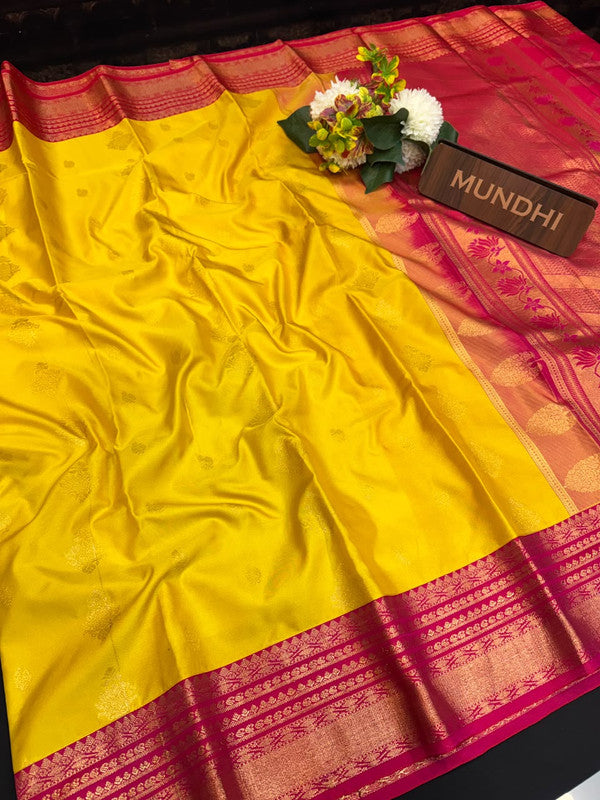 Upgrade your saree collection with the Vennila Semi Silk Saree and bring effortless elegance to every occasion. 
