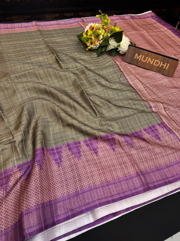 Siddhanth Fancy Saree with zari work and printed design for women