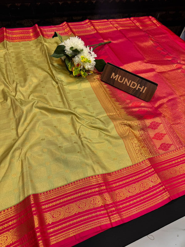 Upgrade your saree collection with the Vennila Semi Silk Saree and bring effortless elegance to every occasion. 