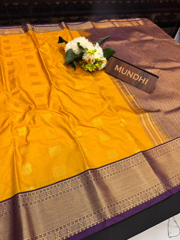 Upgrade your saree collection with the Vennila Semi Silk Saree and bring effortless elegance to every occasion. 