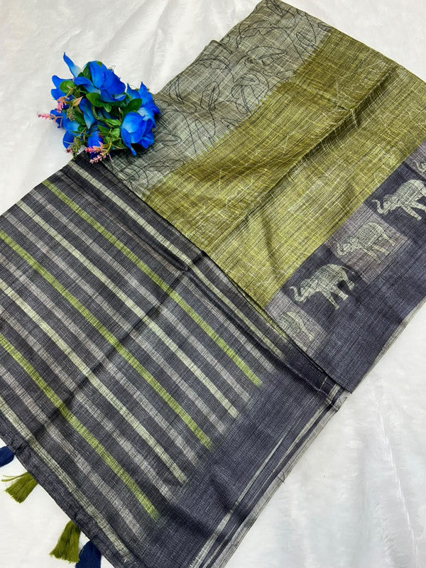 Palak Digital Fancy Saree | Elegant Party Wear Saree|PDS34