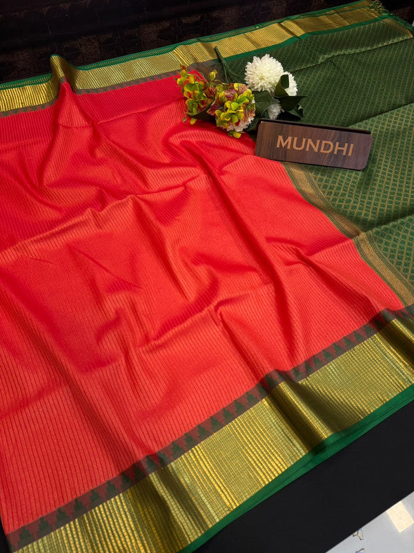 Upgrade your saree collection with the Vennila Semi Silk Saree and bring effortless elegance to every occasion. 