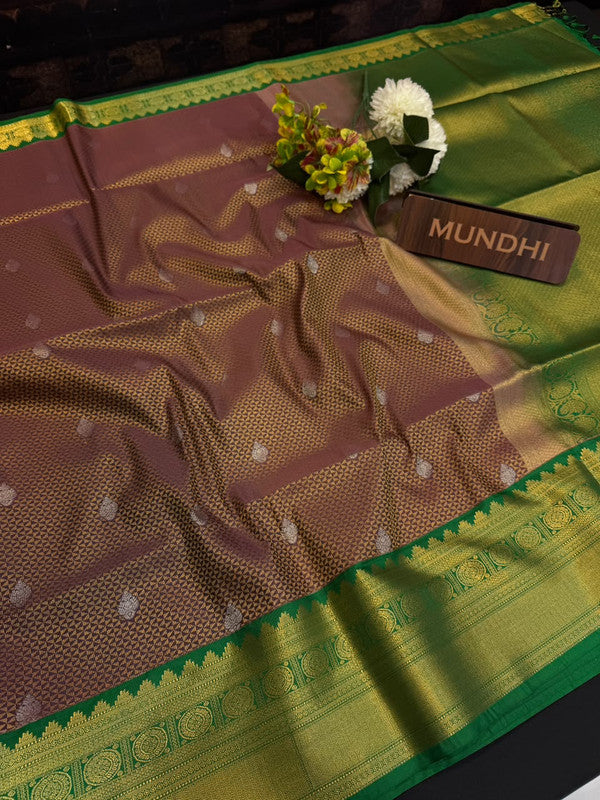 Upgrade your saree collection with the Vennila Semi Silk Saree and bring effortless elegance to every occasion. 