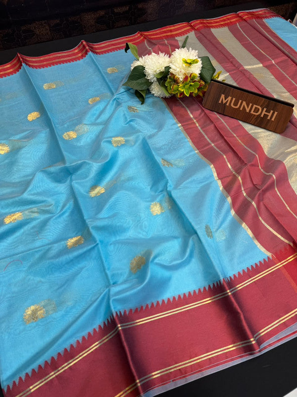 Experience the perfect balance of luxury and tradition with the New Celebrity Tissue Zari Saree.