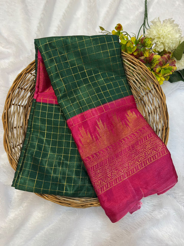 Crepe Silk Foil Print Saree for Party Wear