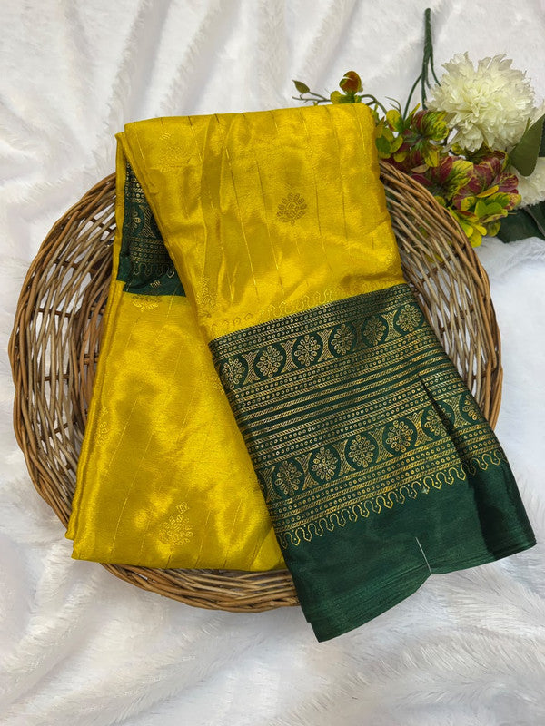 Crepe Silk Foil Print Saree for Party Wear