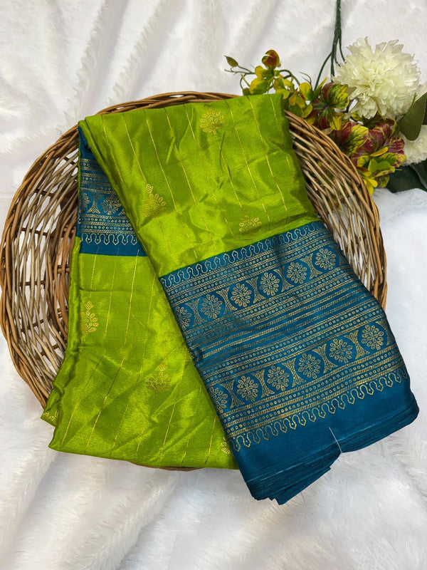 Crepe Silk Foil Print Saree for Party Wear