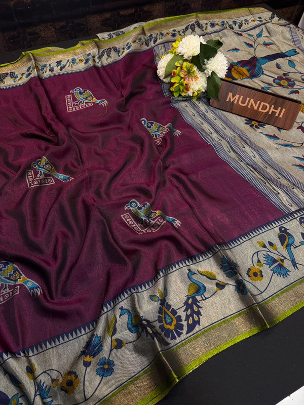 Black Cotton Sarees with Zari Border for Women