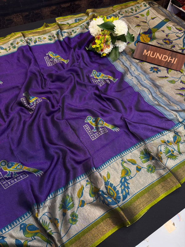 Black Cotton Sarees with Zari Border for Women