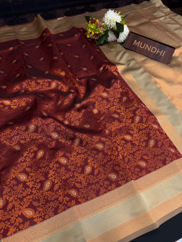 Retta Patta Pavishna Soft Silk Saree | Jacquard Blouse| RTP38 - Sri Sakthi Pugazh Tex - Retta Patta Pavishna