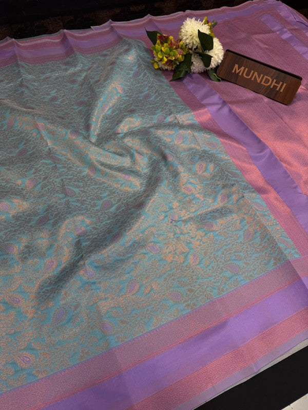 Retta Patta Pavishna Soft Silk Saree | Jacquard Blouse| RTP38 - Sri Sakthi Pugazh Tex - Retta Patta Pavishna