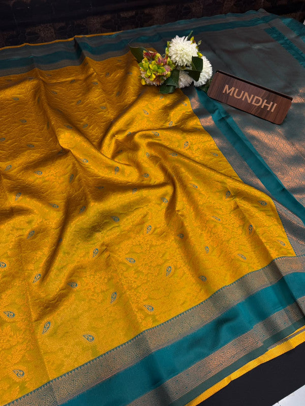 Retta Patta Pavishna Soft Silk Saree | Jacquard Blouse| RTP38 - Sri Sakthi Pugazh Tex - Retta Patta Pavishna