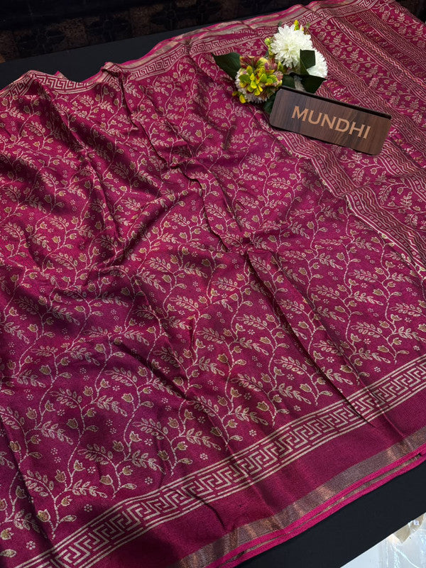 Pushpgiri Fancy Sarees with Zari Border for Party Wear