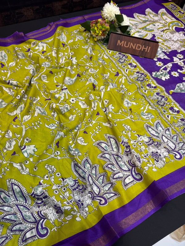 Mul Cotton Saree with Zari Border for Women in India