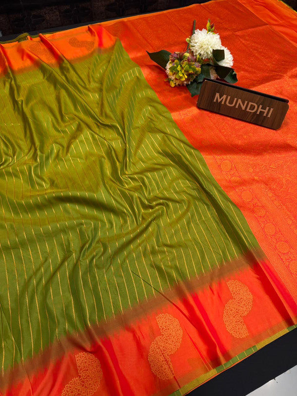 Premium Soft Silk Sarees with Zari Border for Festival Wear