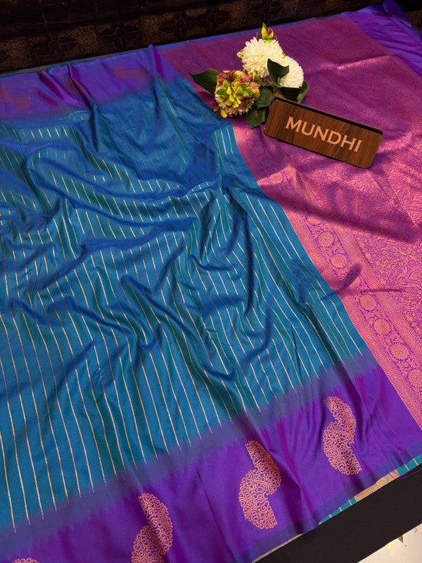 Premium Soft Silk Sarees with Zari Border for Festival Wear