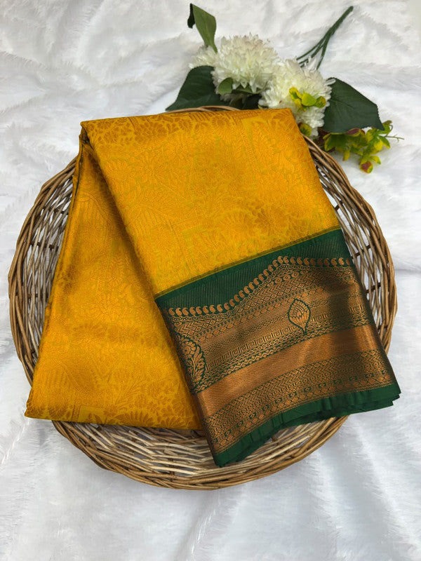 Premium semi silk saree with elegant Zari work