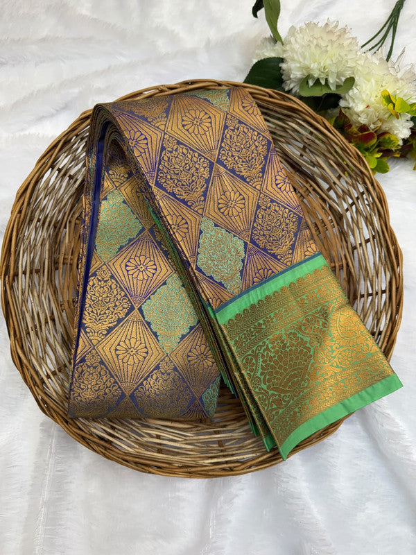 Premium semi silk saree with elegant Zari work