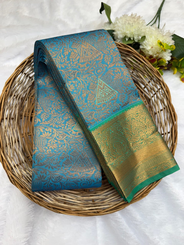 Premium semi silk saree with elegant Zari work