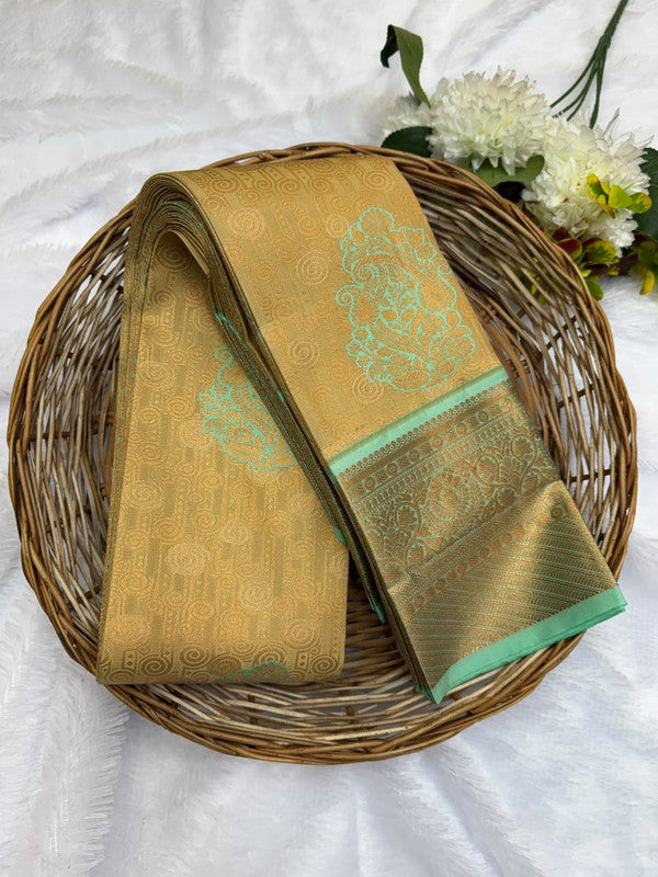 Premium semi silk saree with elegant Zari work