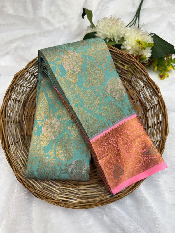 Premium semi silk saree with elegant Zari work