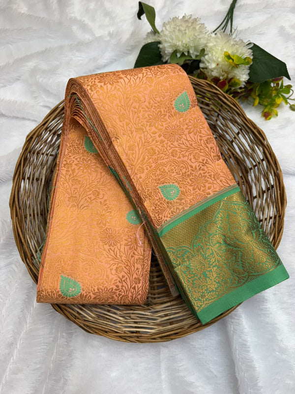 Premium semi silk saree with elegant Zari work