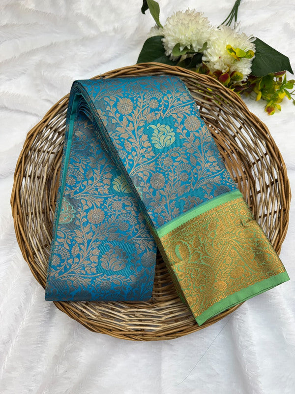 Premium semi silk saree with elegant Zari work