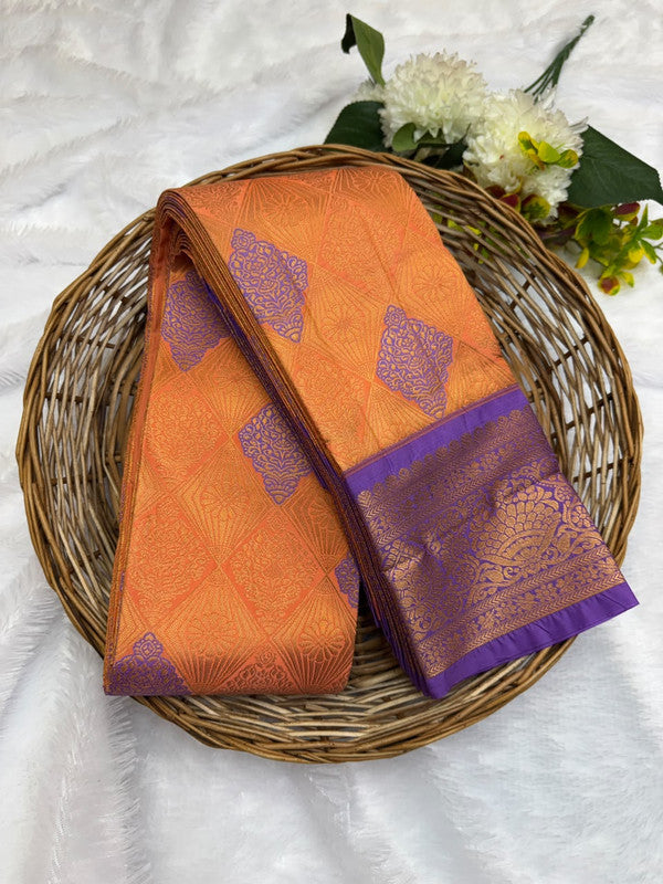 Premium semi silk saree with elegant Zari work
