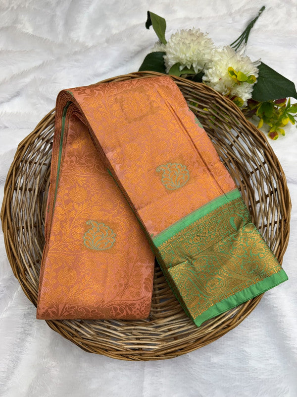 Premium semi silk saree with elegant Zari work