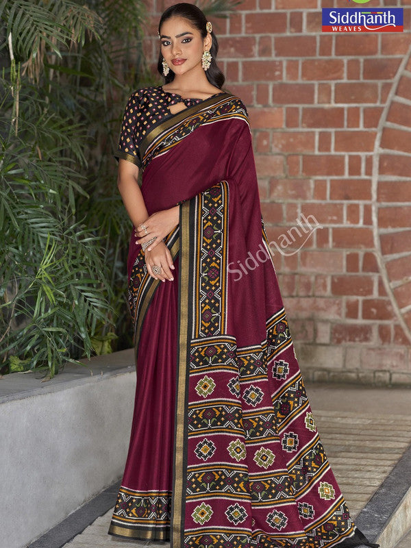 Siddhanth Rajkoti Patola Fancy Sarees in fancy fabric for party wear