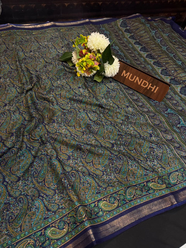 Siddharth Malai Cotton Fancy Sarees in fancy fabric for party wear