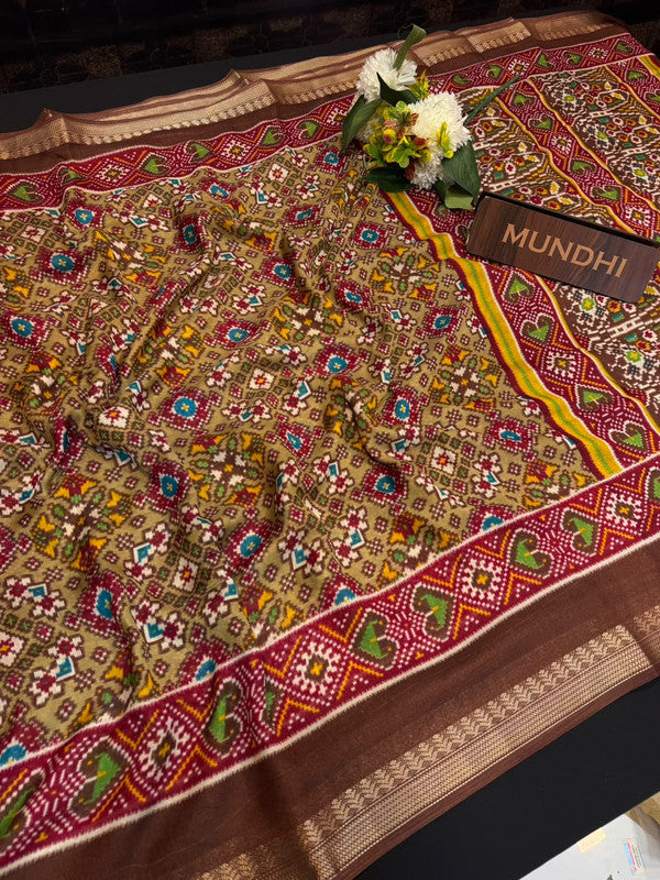 Lagdi Patola Fancy Sarees in fancy fabric for party wear