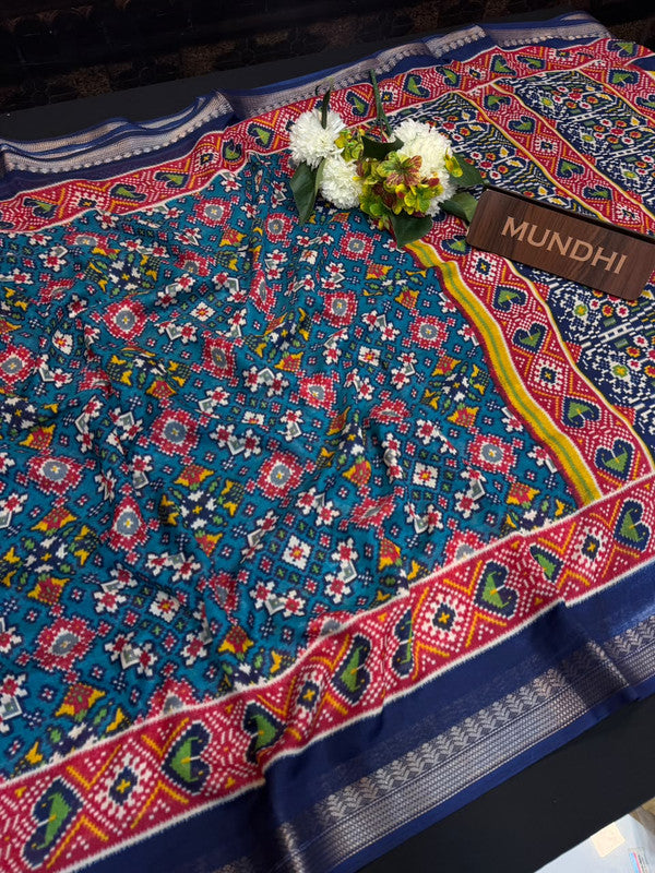 Lagdi Patola Fancy Sarees in fancy fabric for party wear