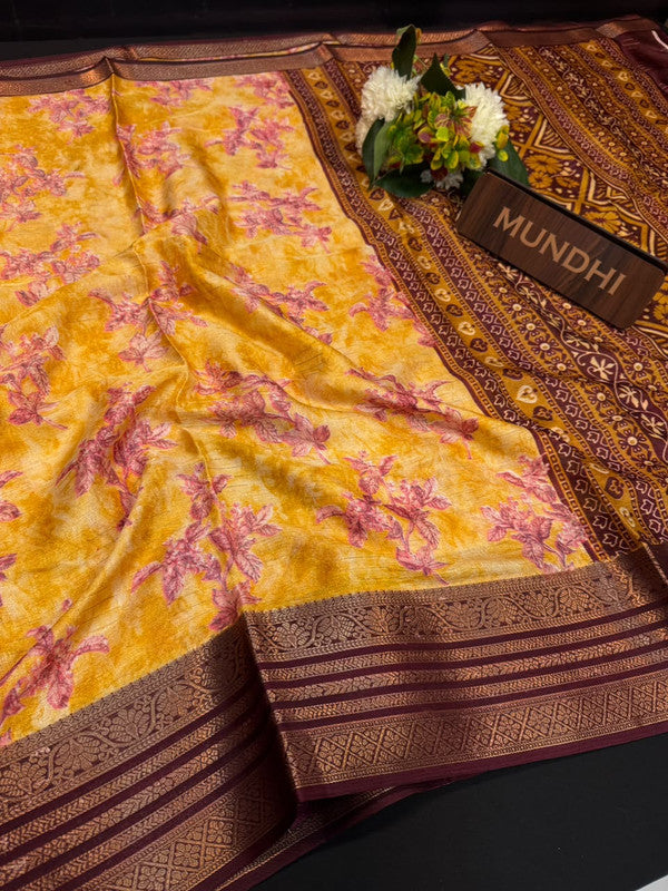 Vedika Fancy Saree | Zari & Print Design | VDK08