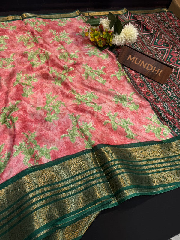 Vedika Fancy Saree | Zari & Print Design | VDK10
