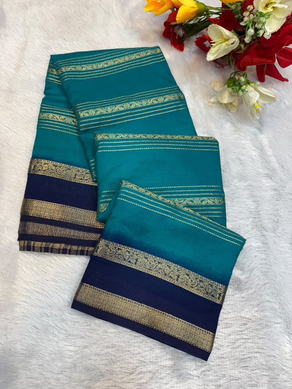 Mysore Crepe Silk Saree | Zari Work | MCS07